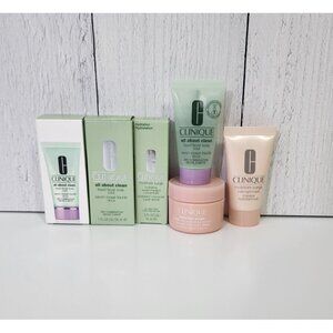 Clinique Skincare Set: Liquid Facial Soap Moisture Surge & Overnight Mask